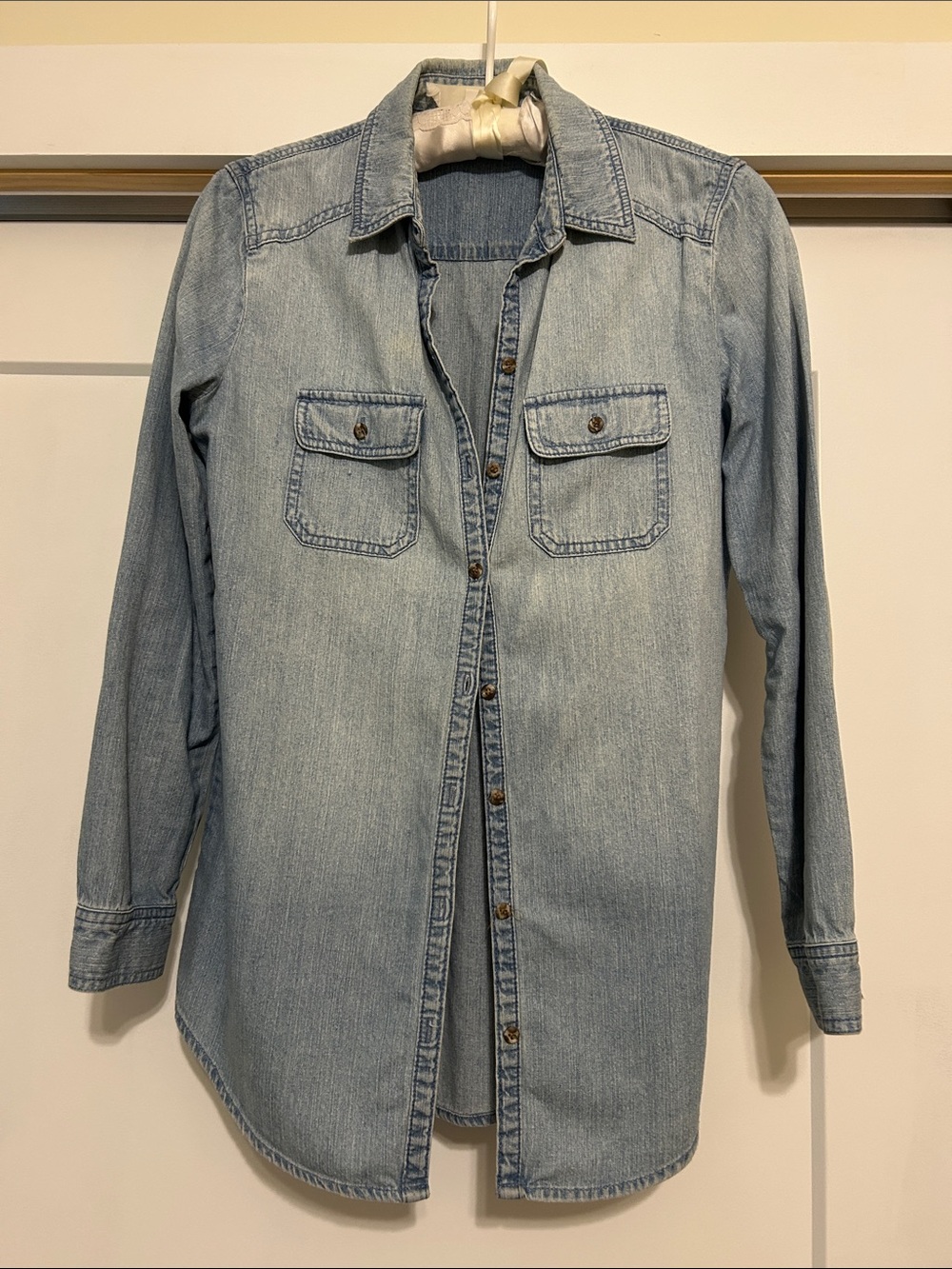 bp Light Wash Denim Button-Down Shirt